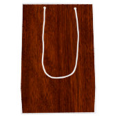 トーラス〔占星術の〕十二宮図シンボルのマホガニーのようなプリント ミディアムペーパーバッグ (裏面)