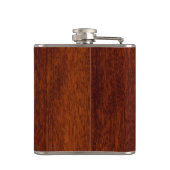 トーラス〔占星術の〕十二宮図シンボルオンマホガニーデコール フラスク (裏面)