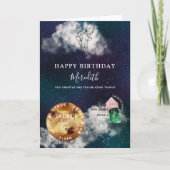 トーラス〔占星術の〕十二宮図シンボルパーソナライズされた誕生日 カード (正面)