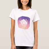 トーラス〔占星術の〕十二宮図モダン符号 Tシャツ (正面)