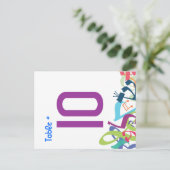 トーラテーブル番号座席カードの音 ポストカード (スタンド正面)