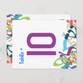 トーラテーブル番号座席カードの音 ポストカード (正面/裏面)