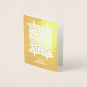 トーラモダンありがとう 箔カード (正面)