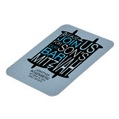 トーラモダンブルーバー（ユダヤ教の）バル・ミツバー日付を保存 マグネット (左側)