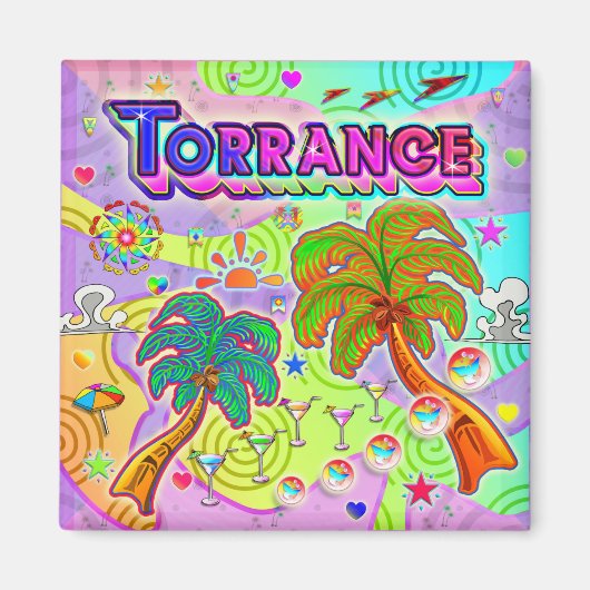 トーランス休暇ターゲット磁石 マグネット (正面)