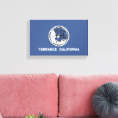トーランス国旗(カリフォルニア州) キャンバスプリント (インサイチュ (リビング))