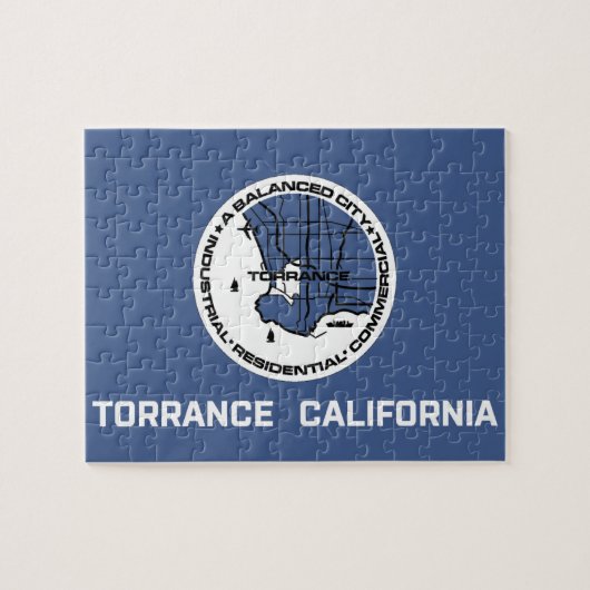トーランス国旗（カリフォルニア州） ジグソーパズル (横)