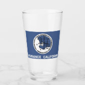 トーランス国旗（カリフォルニア州） タンブラーグラス (正面)