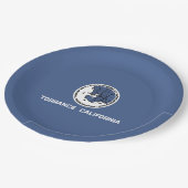 トーランス国旗（カリフォルニア州） ペーパープレート (アングル)