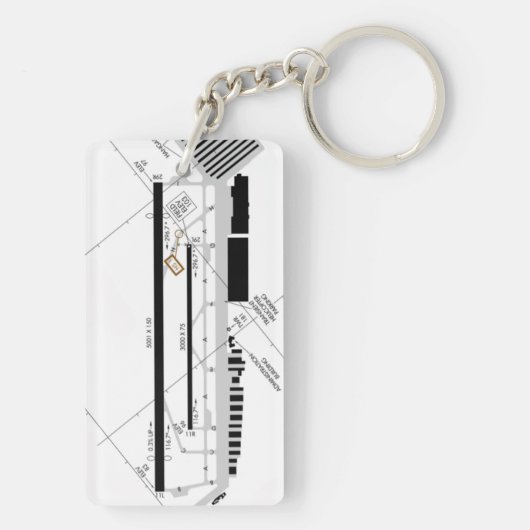 トーランス空港図/タクシー図キーチェーン キーホルダー (裏面)
