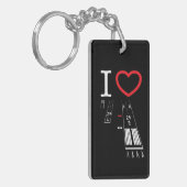 トーランス空港滑走路29L / 29R - 11L / 11R キーホルダー (正面左)