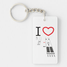 トーランス空港滑走路29L / 29R - 11L / 11R キーホルダー