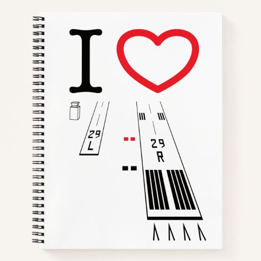 トーランス空港滑走路29L - 29R / 11L - 11R ノートブック (正面)