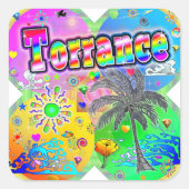 トーランスQuadroシーズンステッカー スクエアシール (正面)