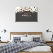 トーラーバーバルミツワーのMELODYサインインボード キャンバスプリント (インサイチュ (寝室))