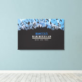 トーラーバーバルミツワーのMELODYサインインボード キャンバスプリント (インサイチュ (ウッドフロア))