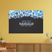 トーラーバーバルミツワーのMELODYサインインボード キャンバスプリント (インサイチュ (リビング))