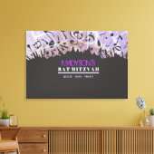 トーラーバーバルミツワーのMELODYサインインボード キャンバスプリント (インサイチュ (リビング))