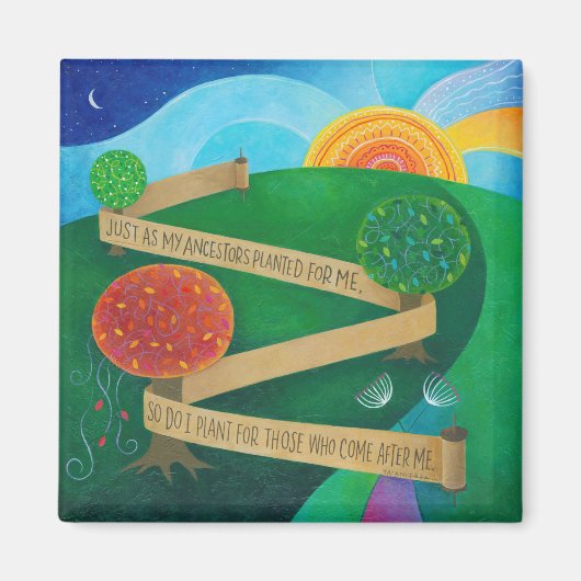 トーラー磁石の植栽 マグネット (正面)