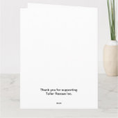 トーラー ホリデー カード (裏面)