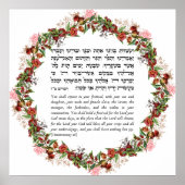 トーラ引用文のためのユダヤの休日のスクコット ポスター (正面)