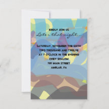 トーラ色彩の鮮やかバーバルミツワーパーティーカード