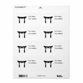 トーリゲートシルエット ラベル (フルシート)