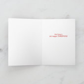 トーリングのレトリバー犬がクリスマスを楽しむ シーズンカード (内部)