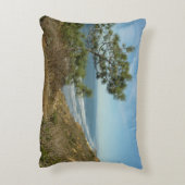 トーリーパインとカリフォルニアの海岸線の風景 アクセントクッション (裏面(縦))