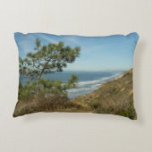 トーリーパインとカリフォルニアの海岸線の風景 アクセントクッション (裏面)