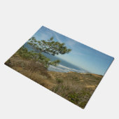 トーリーパインとカリフォルニアの海岸線の風景 ドアマット (アングル)