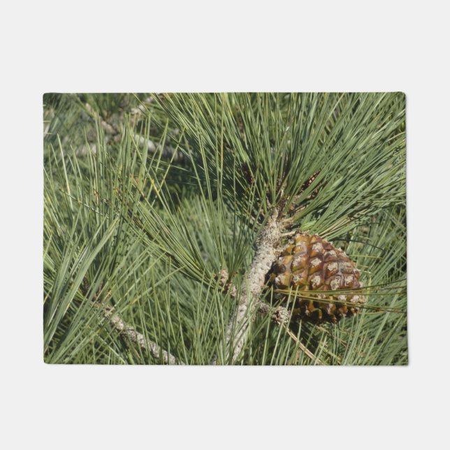 トーリーパインクローズアップカリフォルニアボタニカル ドアマット (正面)