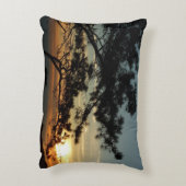 トーリーパインサンセットIカリフォルニアの風景 アクセントクッション (裏面(縦))