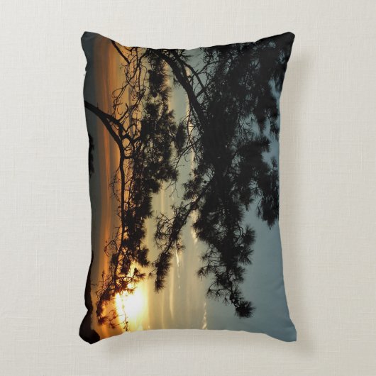トーリーパインサンセットIカリフォルニアの風景 アクセントクッション (正面(垂直))