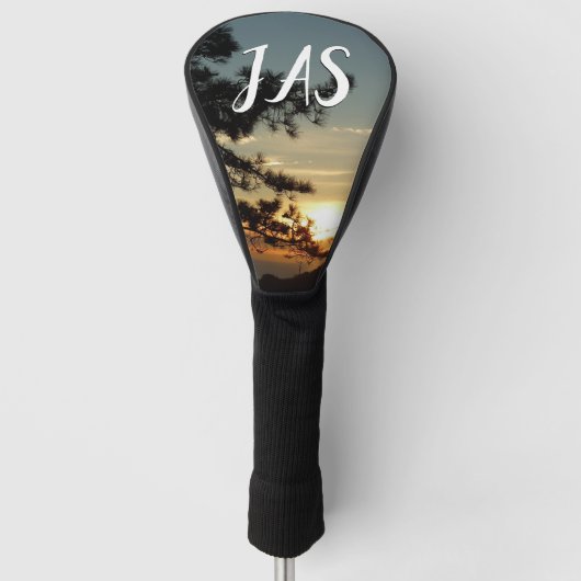 トーリーパインサンセットIカリフォルニアの風景 ゴルフヘッドカバー (正面)