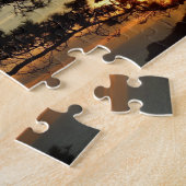 トーリーパインサンセットIカリフォルニアの風景 ジグソーパズル (側面)