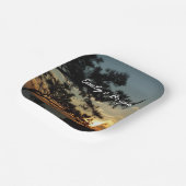 トーリーパインサンセットIカリフォルニアの風景 ペーパープレート (傾斜あり)