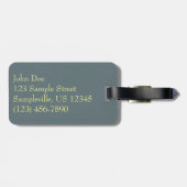 トーリーパインサンセットIカリフォルニアの風景 ラゲッジタグ (裏面横)