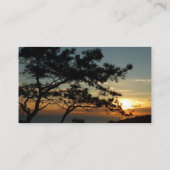 トーリーパインサンセットIカリフォルニアの風景 名刺 (裏面)