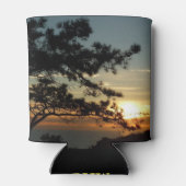 トーリーパインサンセットIカリフォルニアの風景 缶クーラー (裏面)