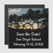 トーリーパインサンセットIIカリフォルニアの風景 (正面/裏面)