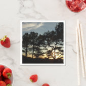 トーリーパインサンセットIIカリフォルニアの風景 スタンダードカクテルナプキン (インサイチュ)