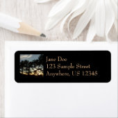 トーリーパインサンセットIIカリフォルニアの風景 ラベル (インサイチュ)