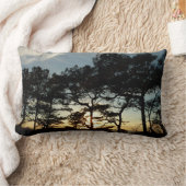 トーリーパインサンセットIIカリフォルニアの風景 ランバークッション (ブランケット)