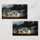 トーリーパインサンセットIIカリフォルニアの風景 名刺 (正面/裏面)