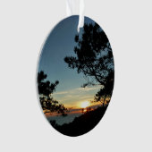 トーリーパインサンセットIIIカリフォルニアの風景 オーナメント (正面)
