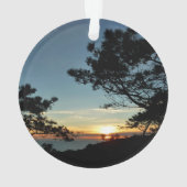 トーリーパインサンセットIIIカリフォルニアの風景 オーナメント (裏面)