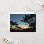 トーリーパインサンセットIIIカリフォルニアの風景 カード (正面/裏面インサイチュ)