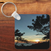 トーリーパインサンセットIIIカリフォルニアの風景 キーホルダー (正面)