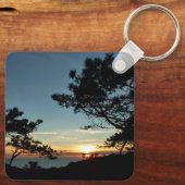 トーリーパインサンセットIIIカリフォルニアの風景 キーホルダー (裏面)
